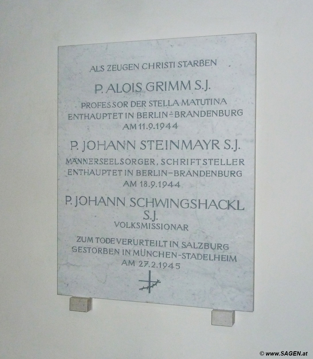 Gedenktafel Jesuiten