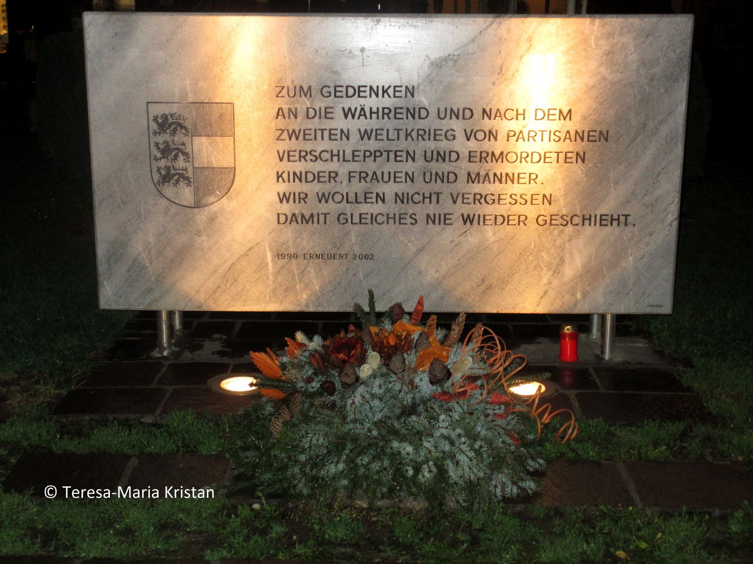 Gedenktafel vor dem Klagenfurter Dom