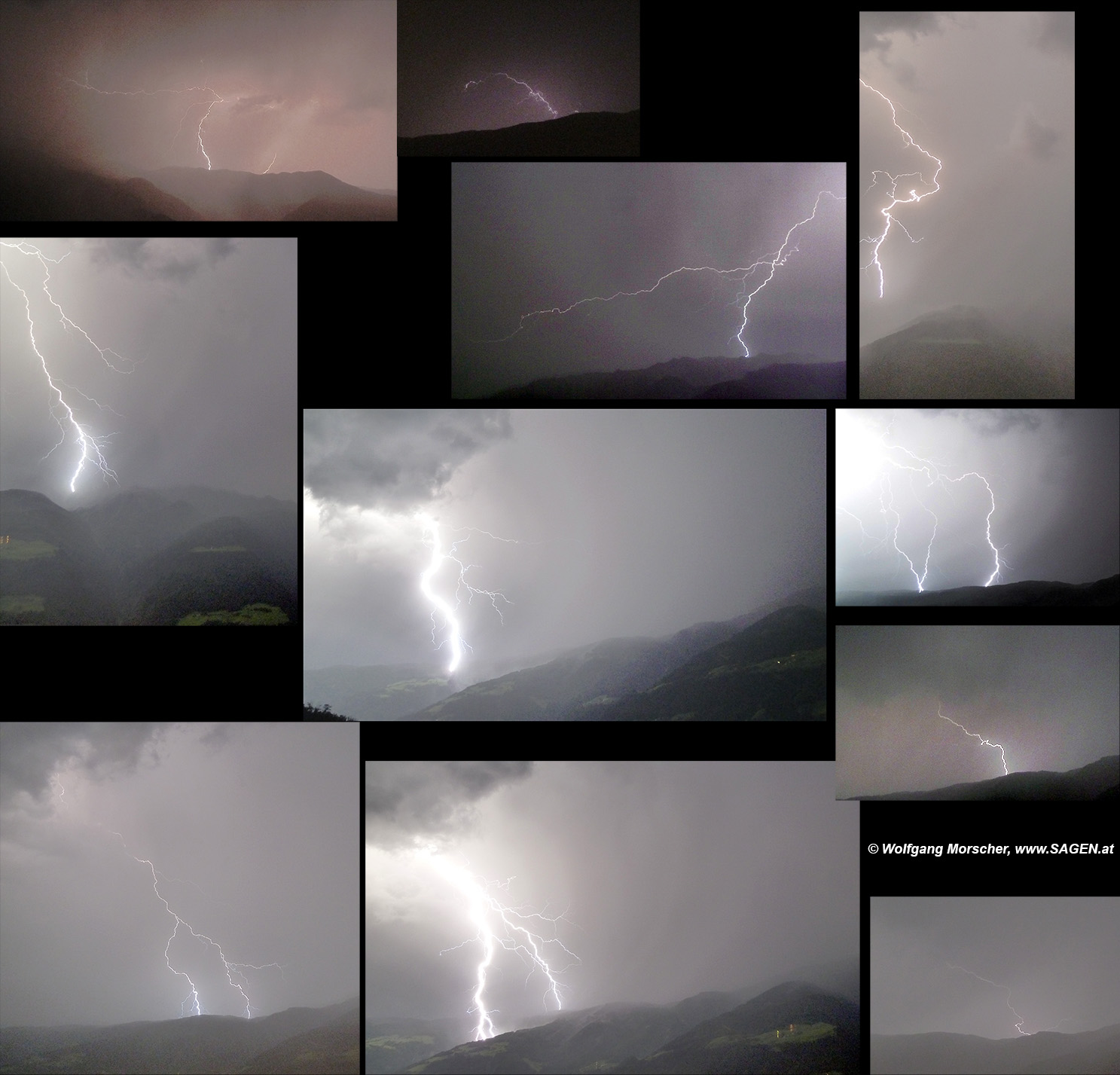 Gewitter Vinschgau / Ultental, Südtirol