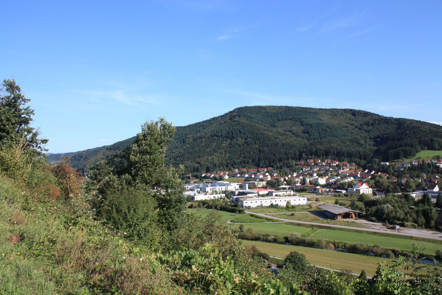 Gewrbegebiet Mühlegrün und Wohngebiet Sandhaasenhalde