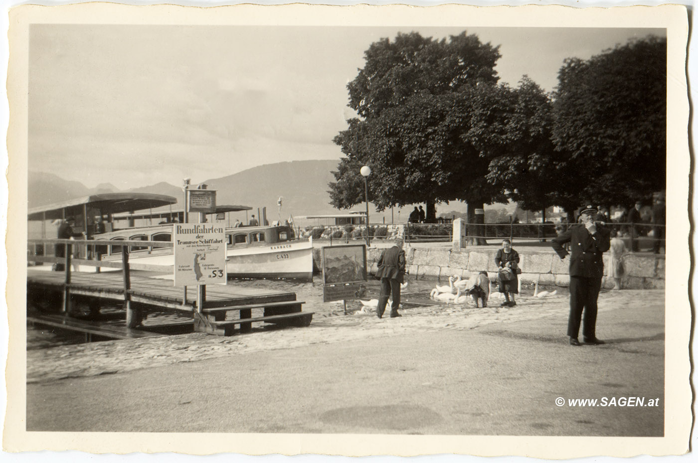 Gmunden Landungssteg 1957