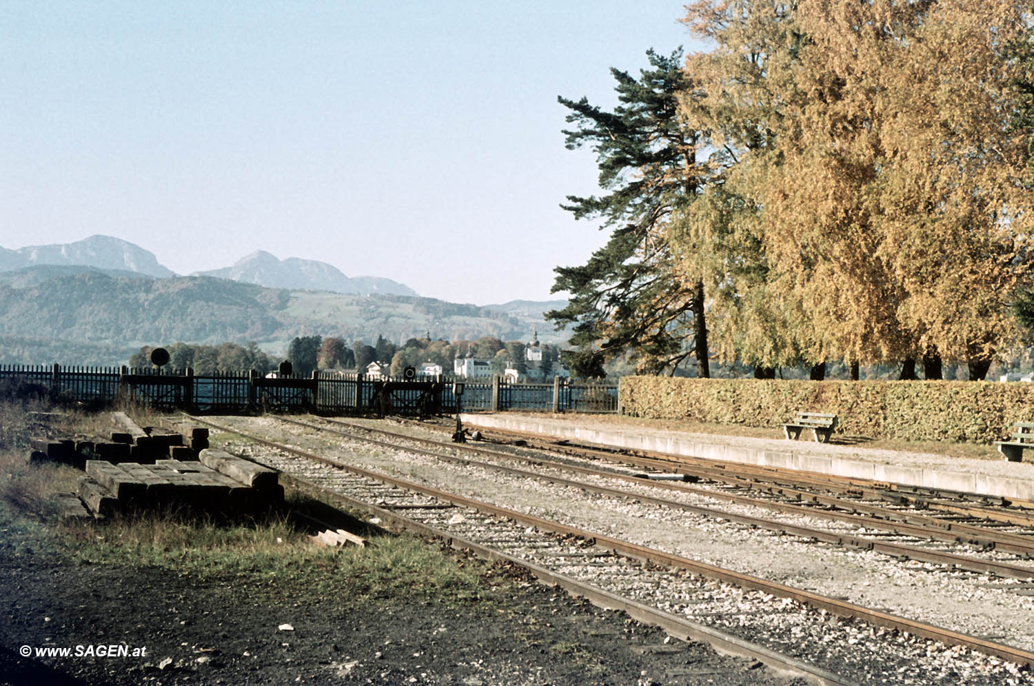 Gmunden Seebahnhof 1950er-Jahre