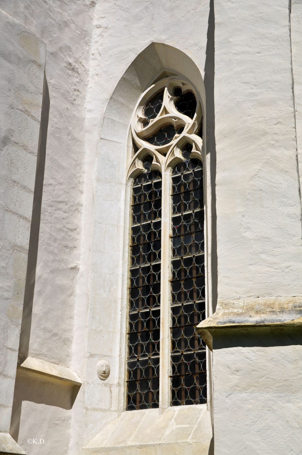 Gräbern (Bez. Wolfsberg - Kärnten) - Maßwerkfenster, links unten ein rätsel