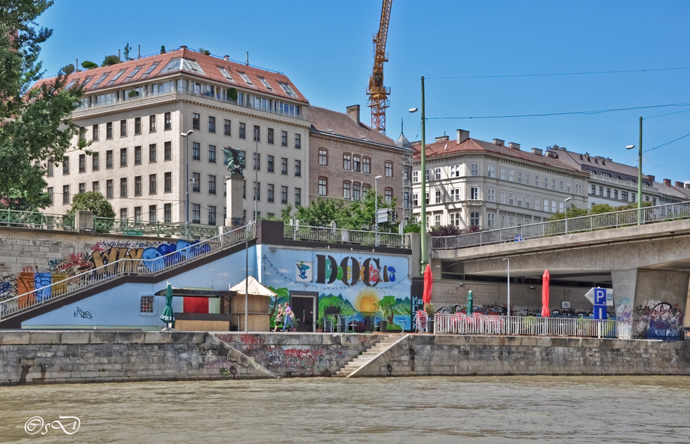 Graffiti am Donaukanal