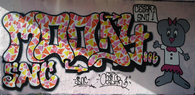 Graffiti von CesarOne der SNC-Crew