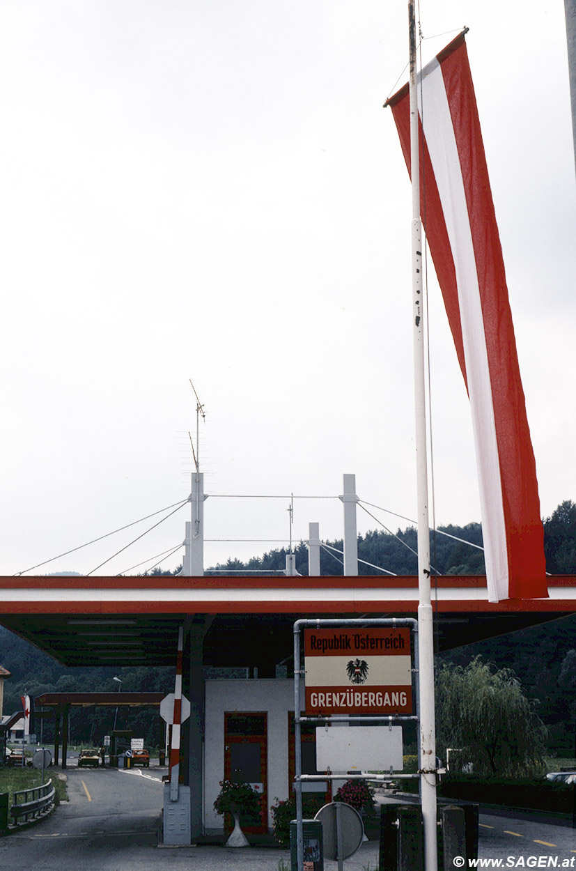 Grenzübergang - Staatsgrenze bei Langegg/Jurij, Österreich/Slowenien