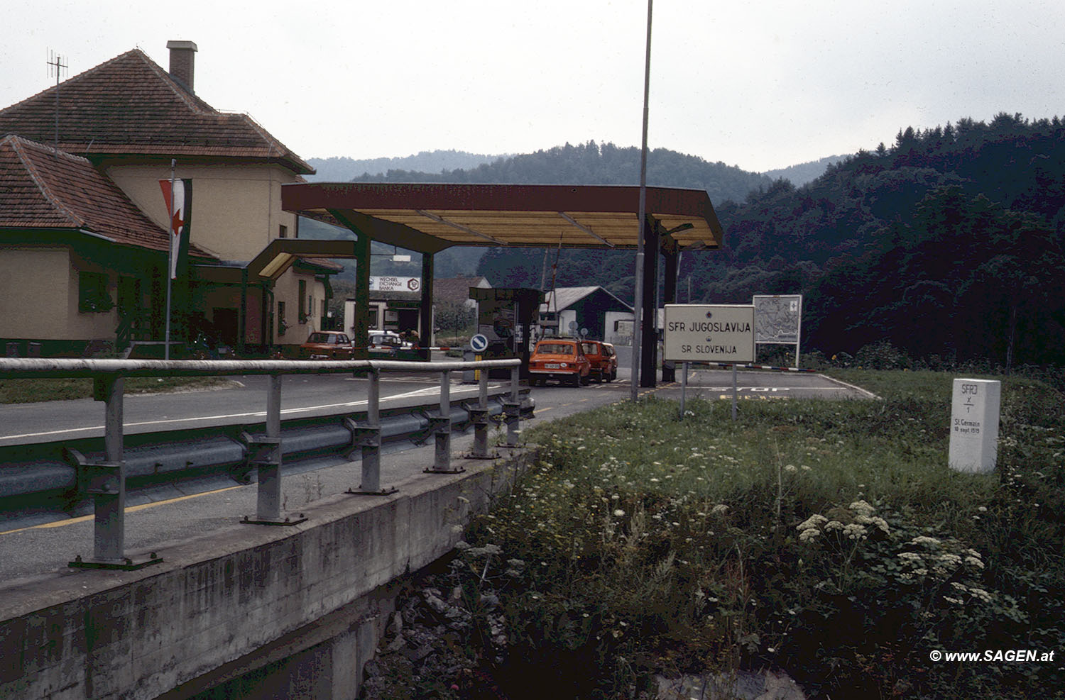 Grenzübergang - Staatsgrenze Jurij (Slowenien), bei Langegg (Steiermark)