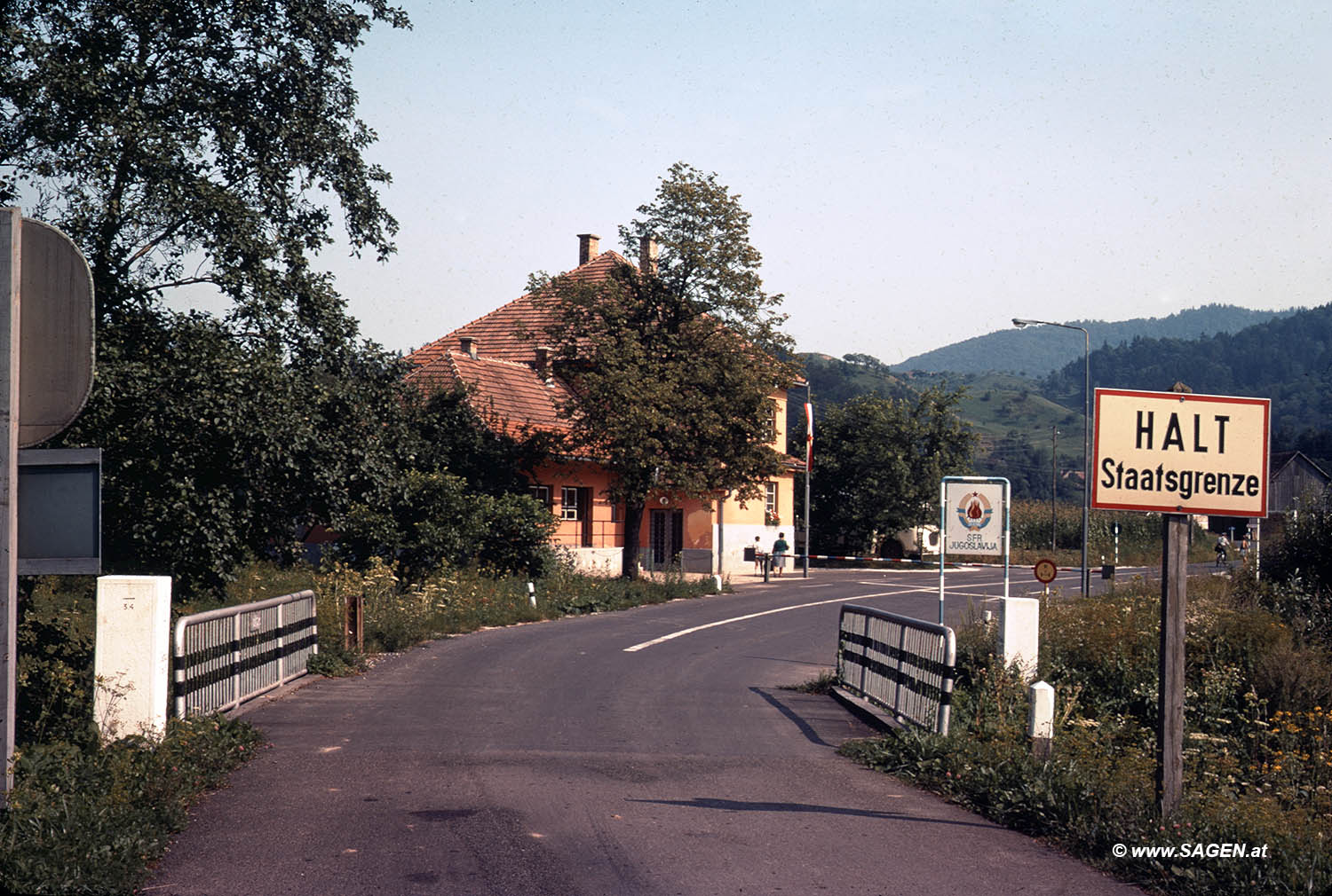 Grenzübergang - Staatsgrenze Langegg - Jurij, Österreich - Slowenien