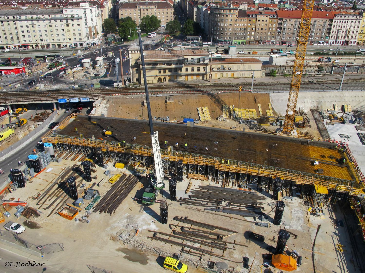 Großbaustelle Wien - Südbahnhof / Nordseite