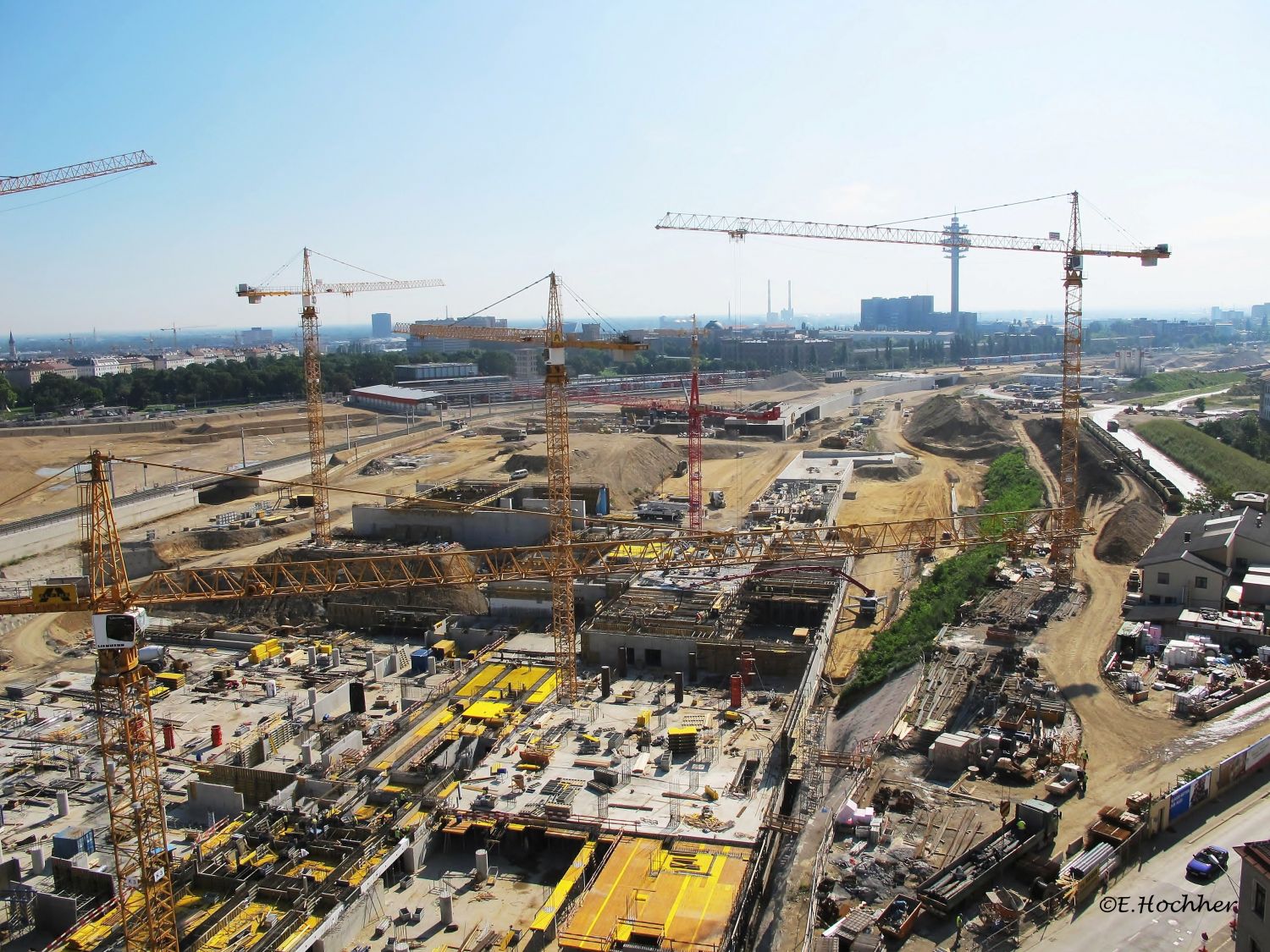 Großbaustelle Wien - Südbahnhof /Ostseite