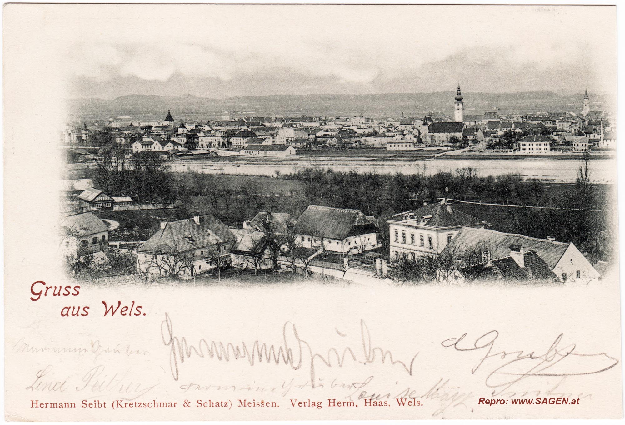 Gruss aus Wels 1898