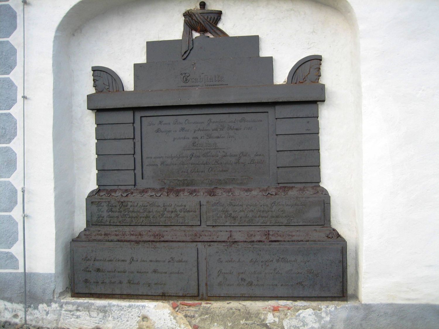 Gußeiserne Grabtafel, St. Radegund, Zwischenwässern (K).