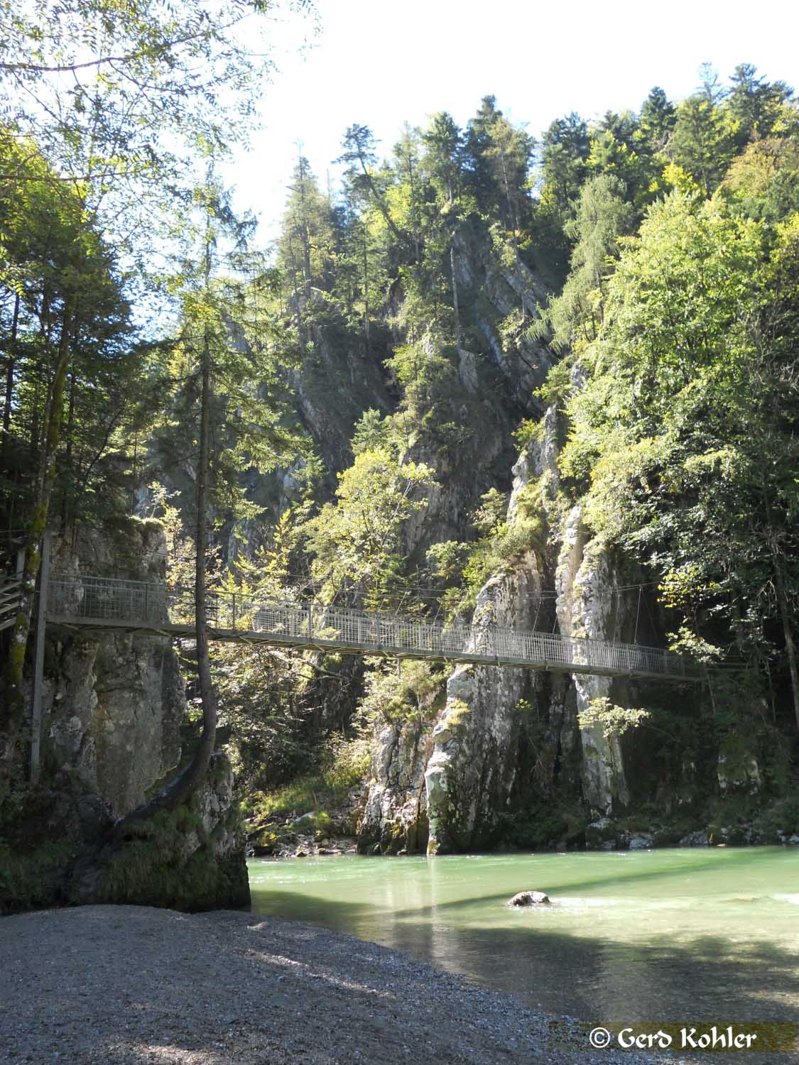 Hängebrücke bei Klobenstein