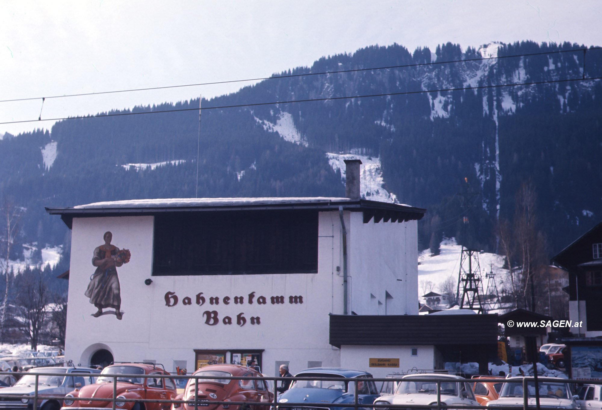 Hahnenkammbahn in den 1970er Jahren