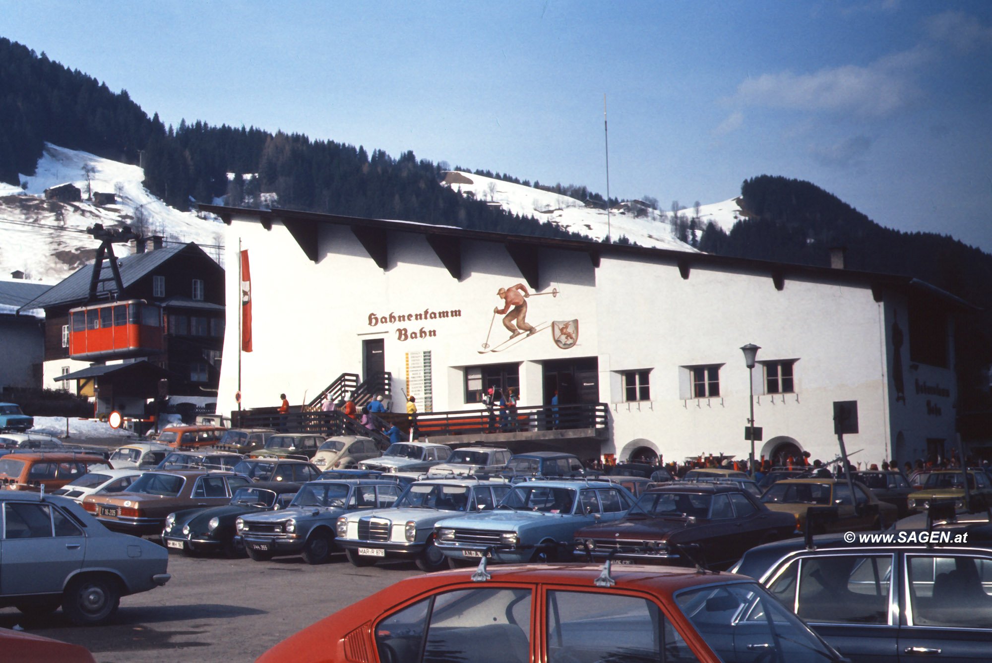 Hahnenkammbahn in den 1970er Jahren