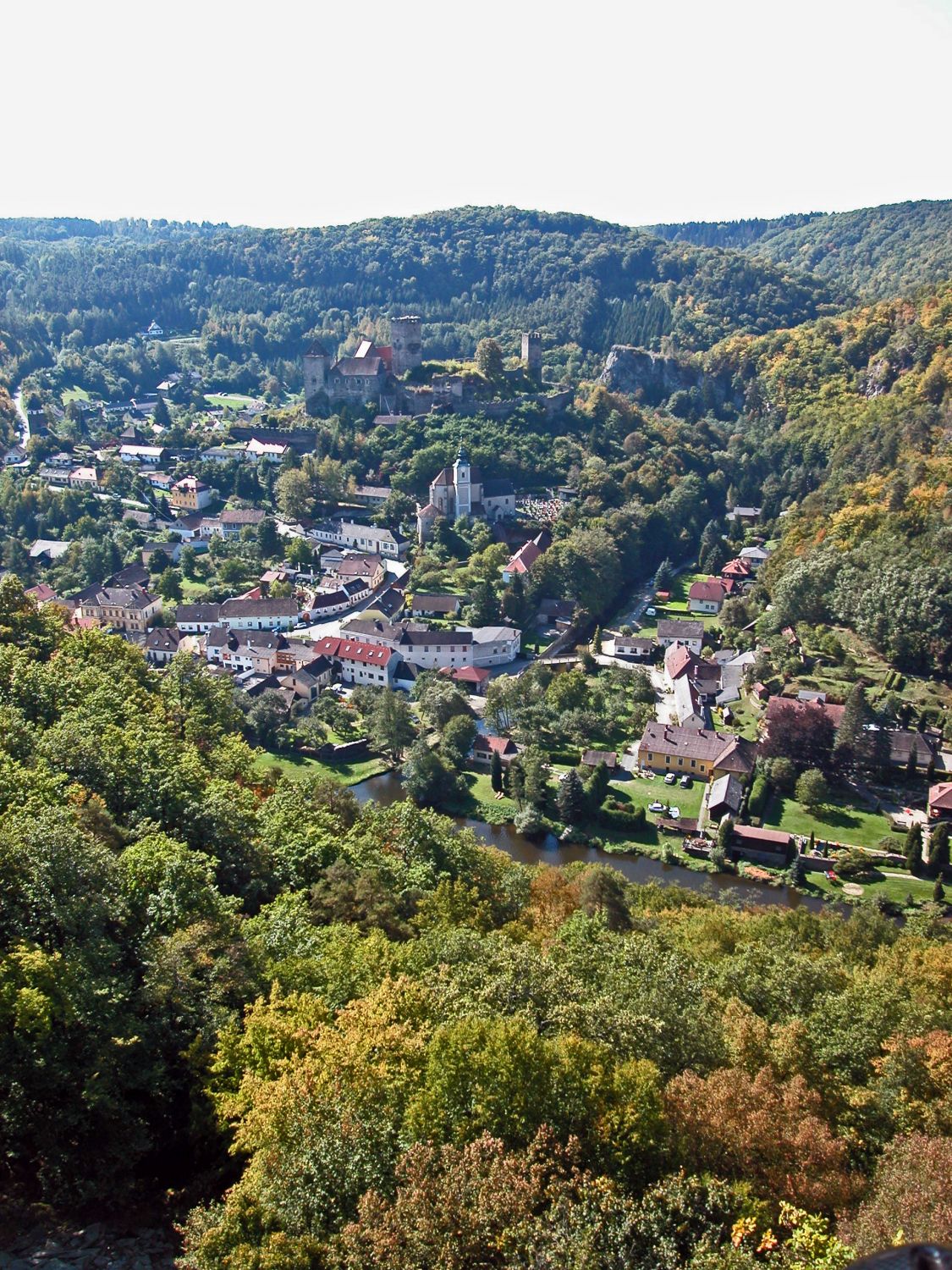 Hardegg von Tschechien aus gesehen