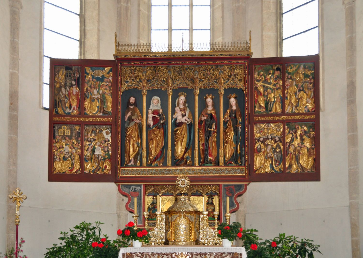 Hauptaltar der Kirche von Schönbach im Waldviertel