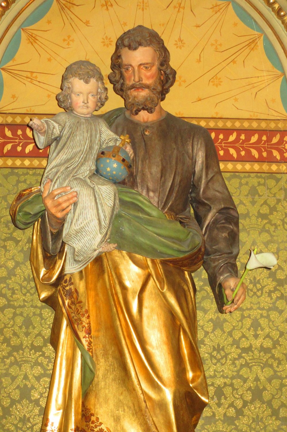 Heiligenfigur, Kirche Hl. Kyrill und Method, Zentralfriedhof Graz