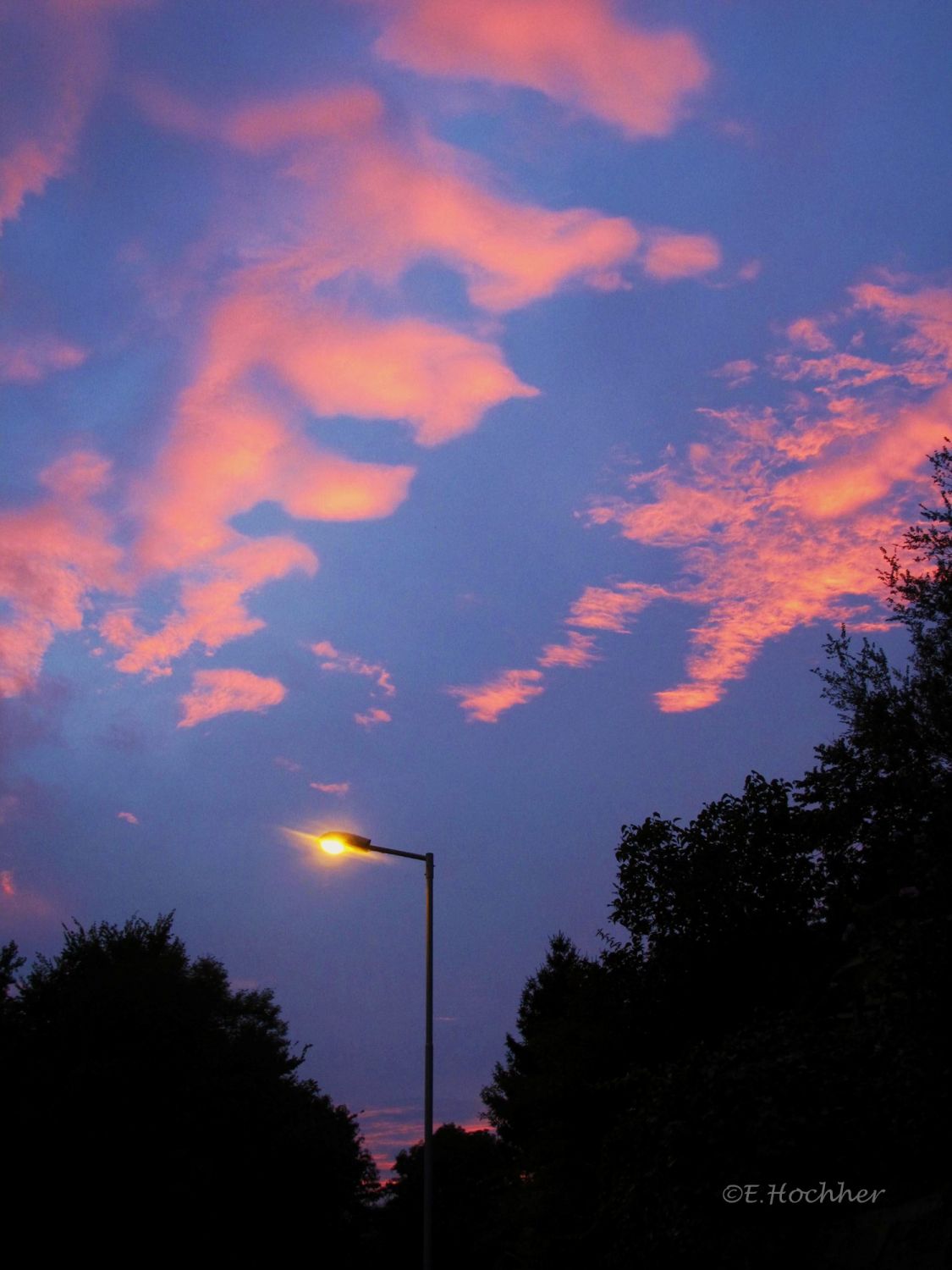 herbstlicher Abendhimmel