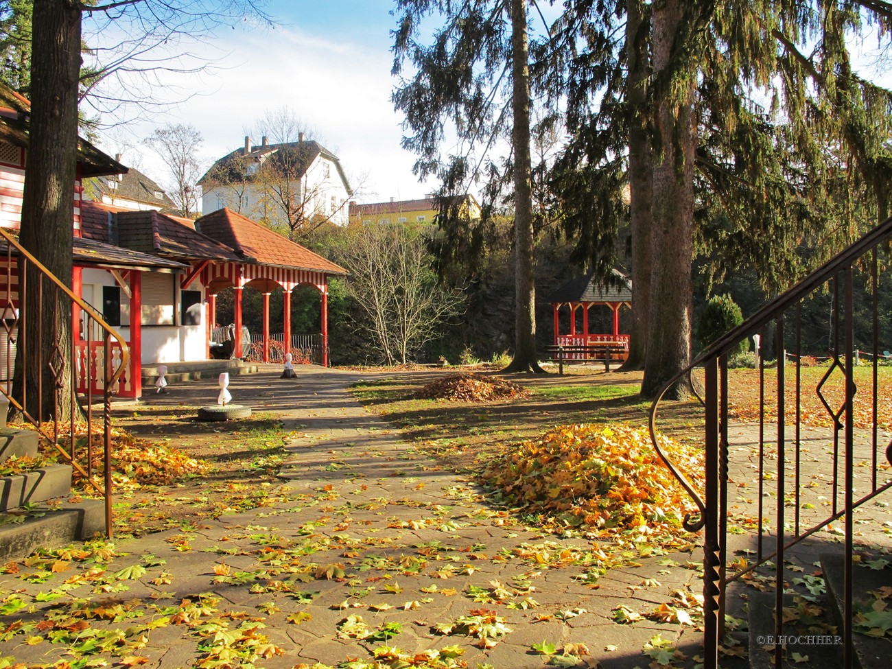 Herbstliches Strandbad