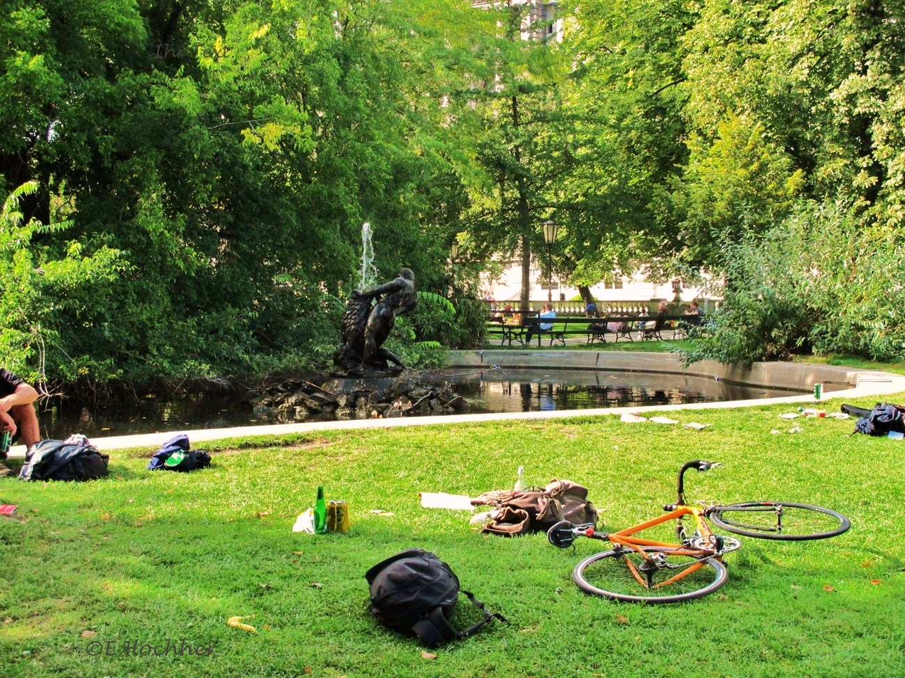 Herkules – Brunnen im Burggarten der Wiener Innenstadt