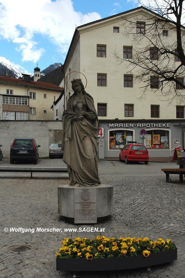 Hl. Barbara, Pfundplatz Schwaz