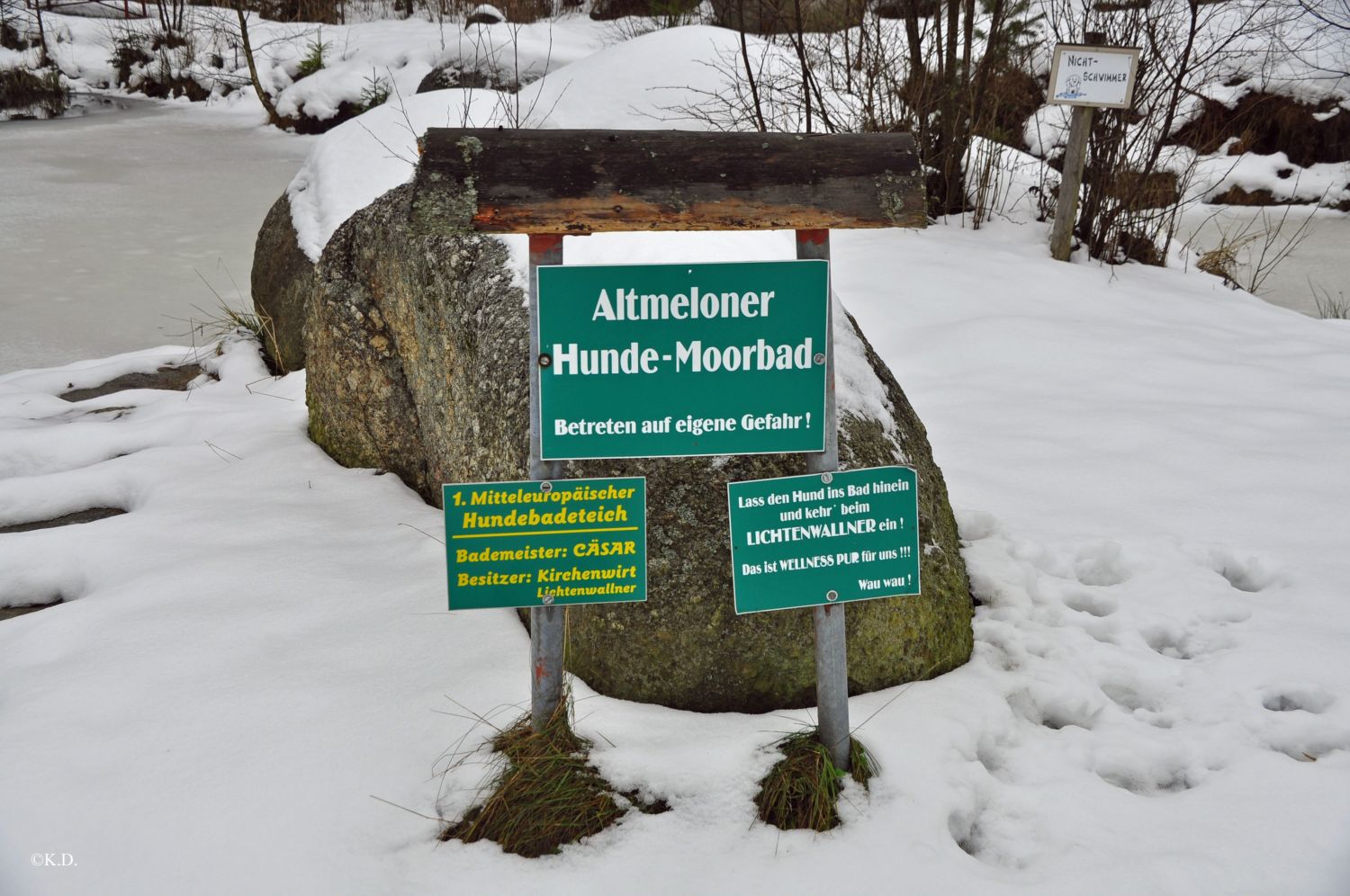 Hundebadeteich in Alt-Melon bei Arbesbach (Bezirk Zwettl)