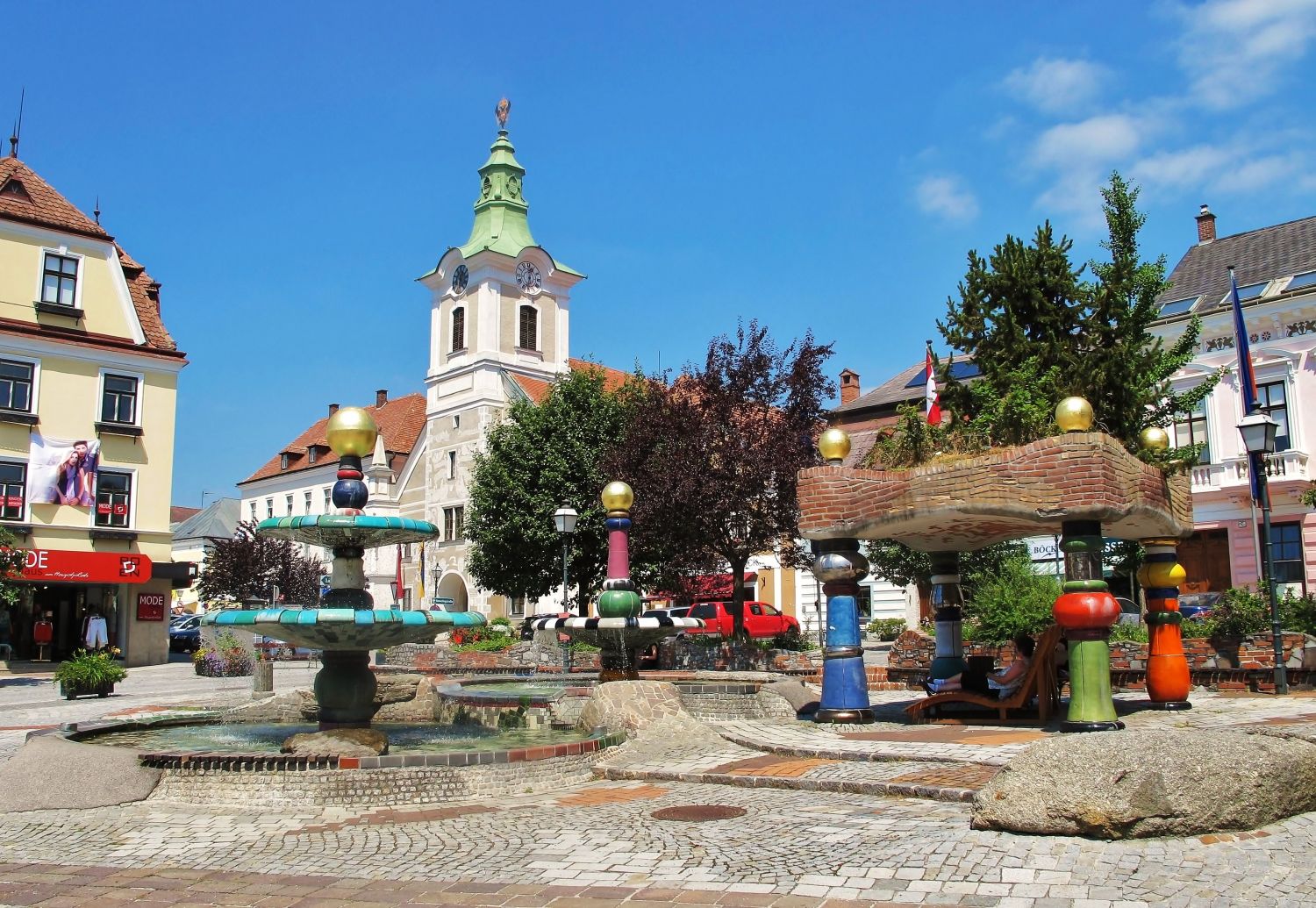 Hundertwasserbrunnen-Anlage