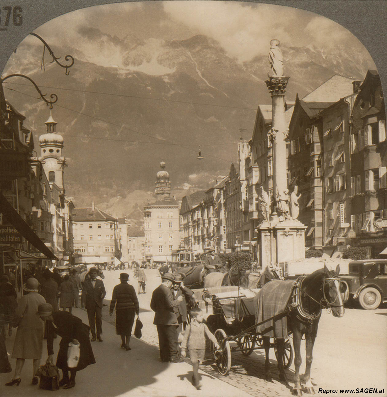 Innsbruck Maria-Theresien-Straße, um 1928