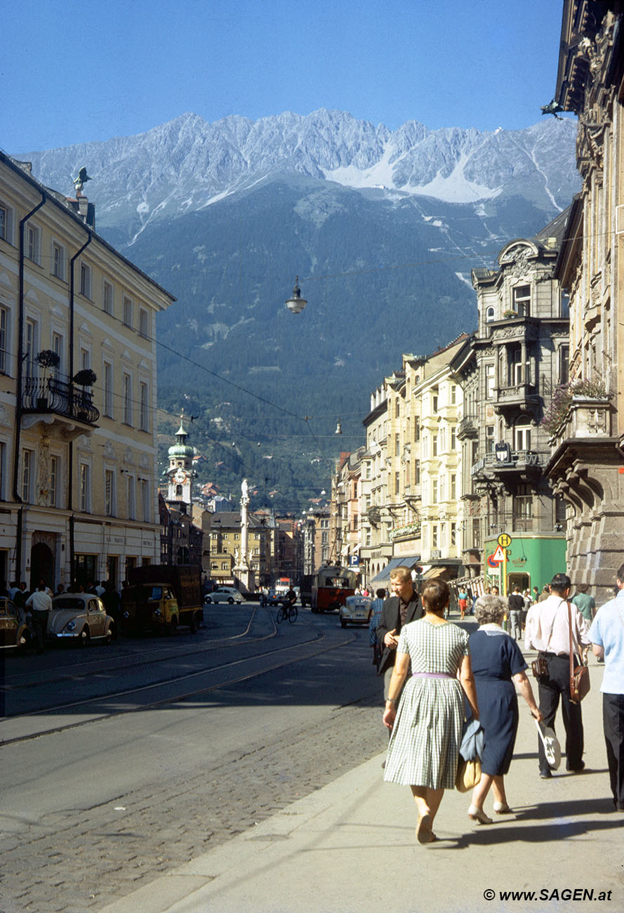 Innsbruck Maria-Theresien-Straße um 1965