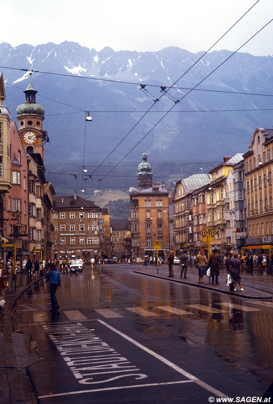 Innsbruck, Maria-Theresien-Straße um 1980