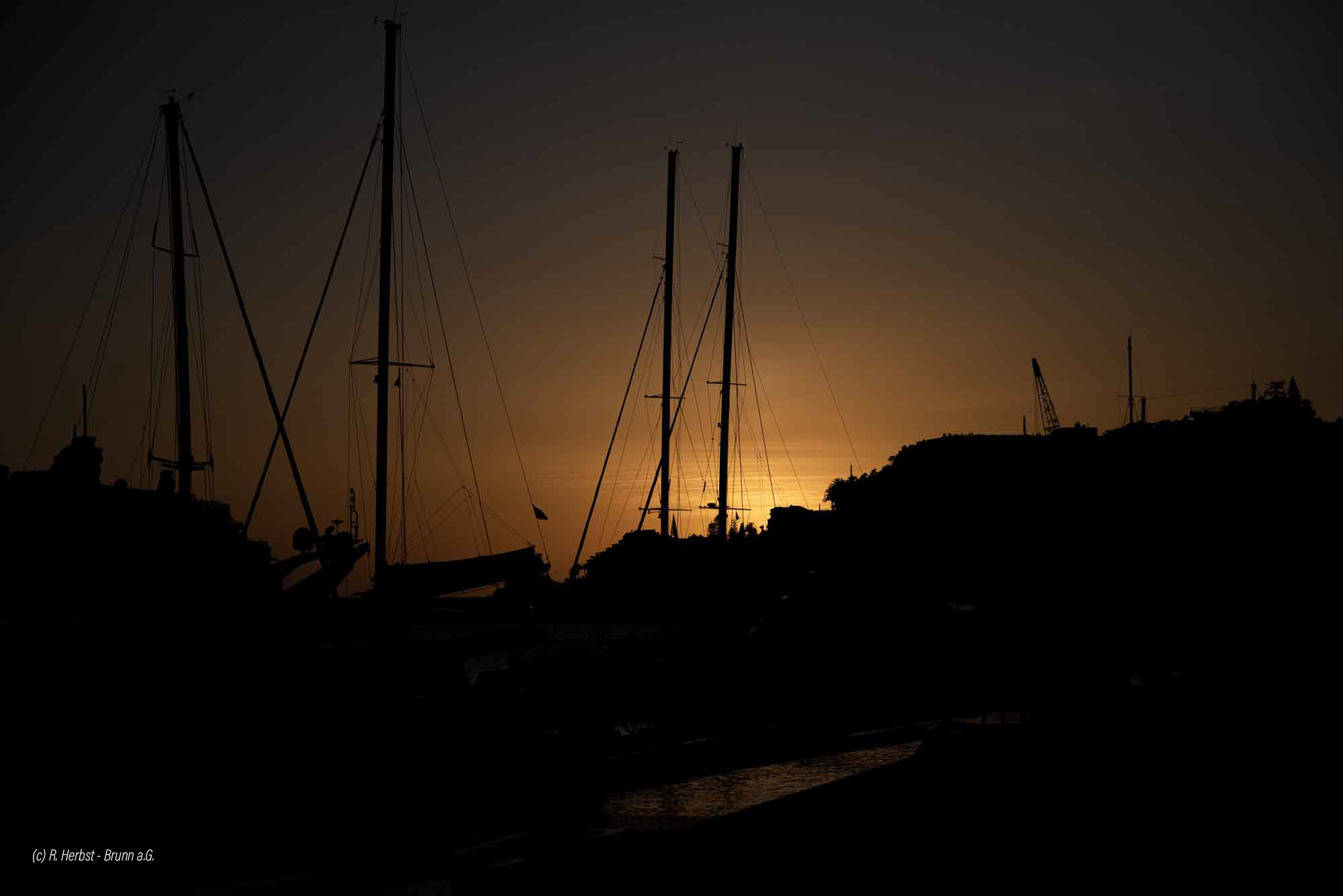Jachthafen Funchal Sonnenuntergang