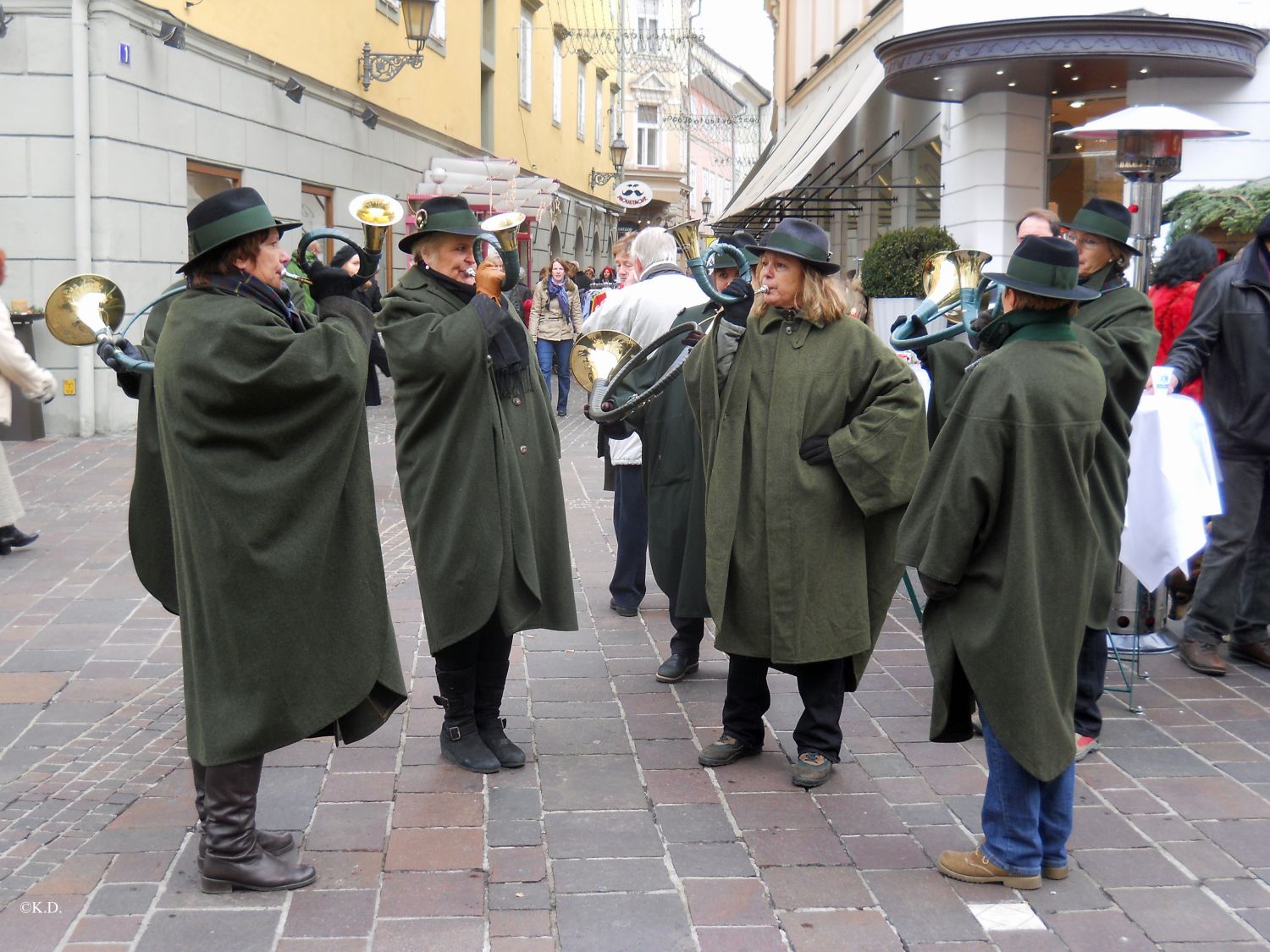 Jagdhornbläserinnen in Klagenfurt