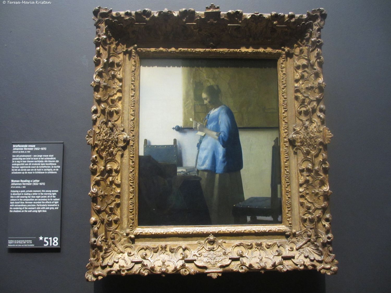 Jan Vermeer Briefleserin in Blau