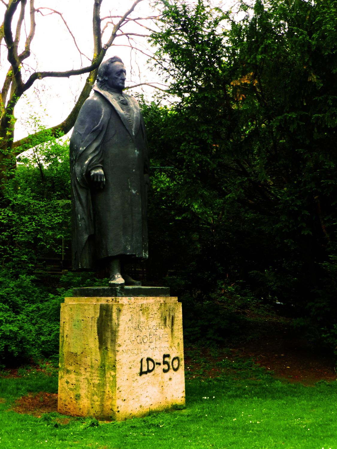 Johann Wolfgang von Goethe in München, das neue Goethe Denkmal