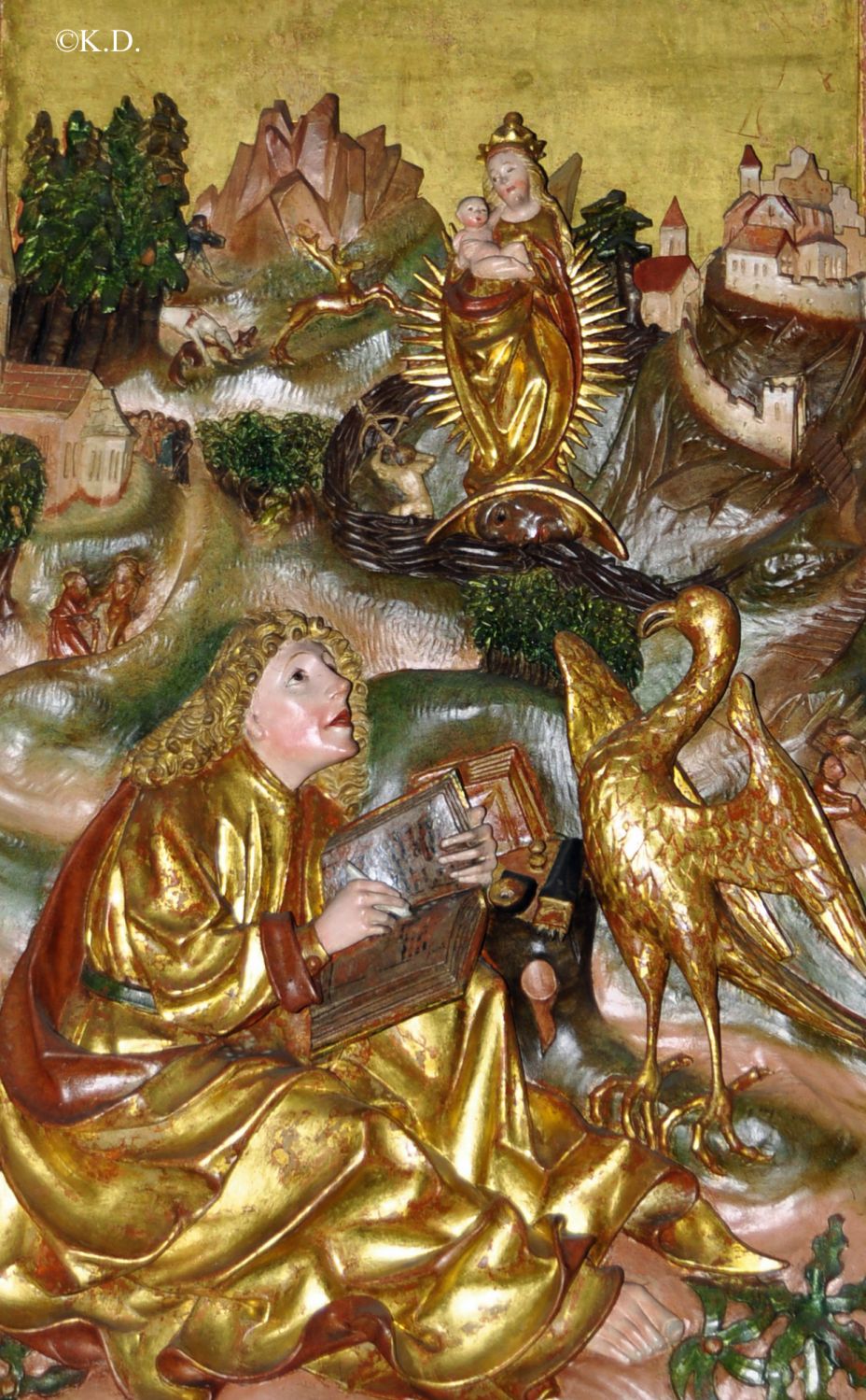 Johannesaltar in der Dominikanerkirche in Friesach (Kärnten)-Johannes auf P