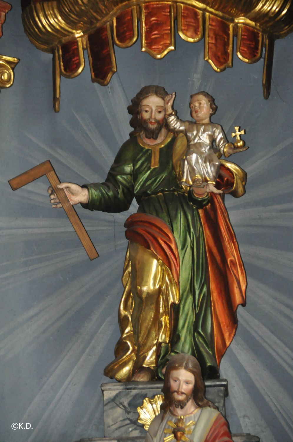 Josefsaltar in der Pfarrkirche von Moosburg (Kärnten)