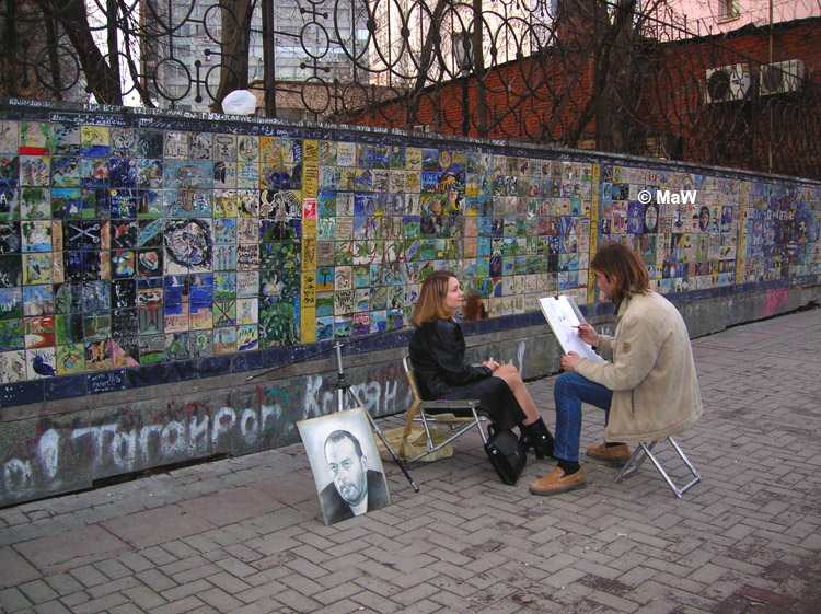 Künstler am alten Arbat