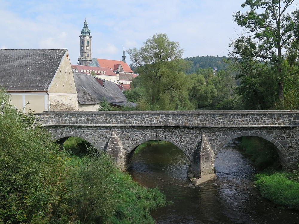 Kampbrücke mit Stiftskirche Zwettl