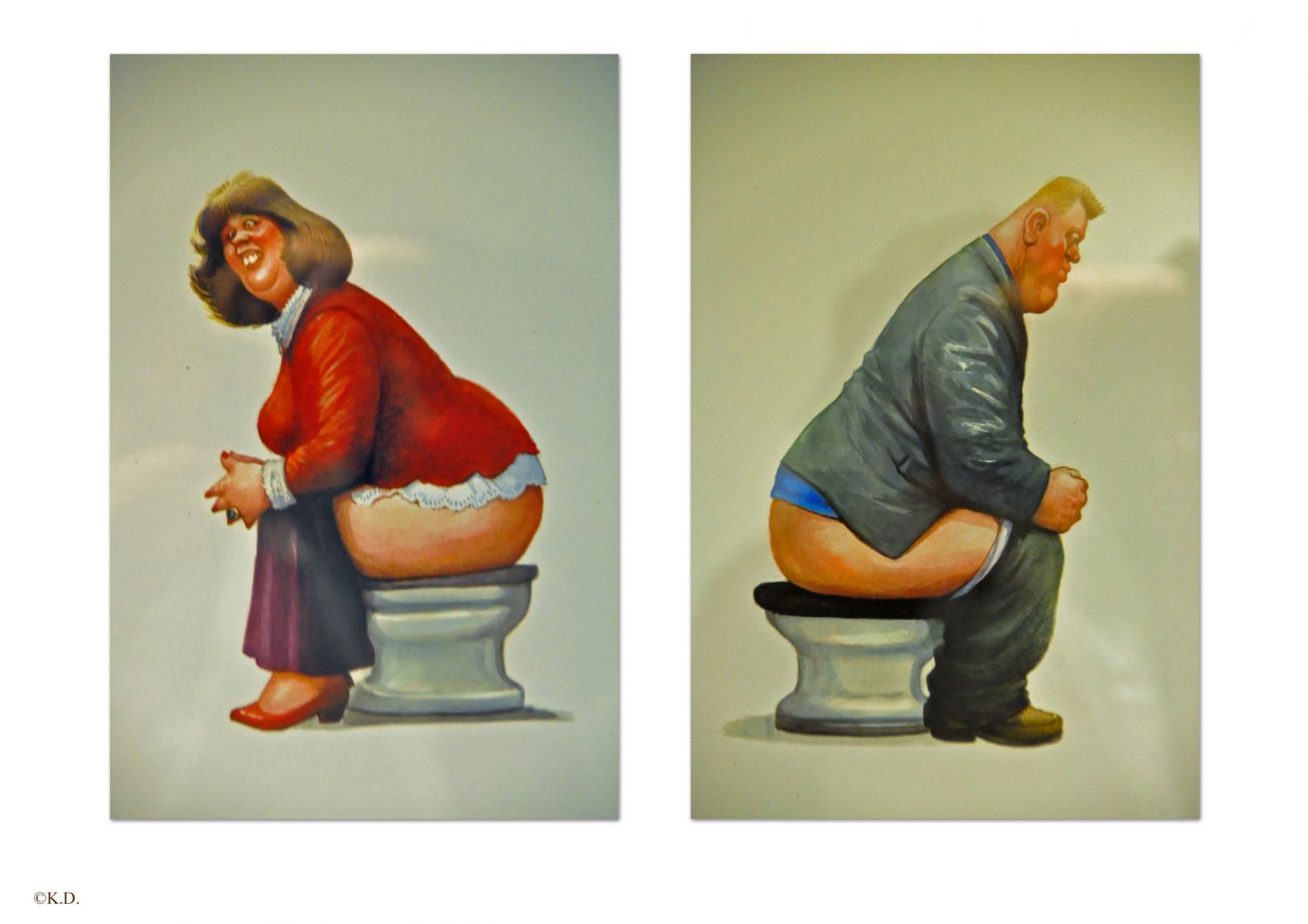 Karikaturmuseum Krems - Toilettentüren