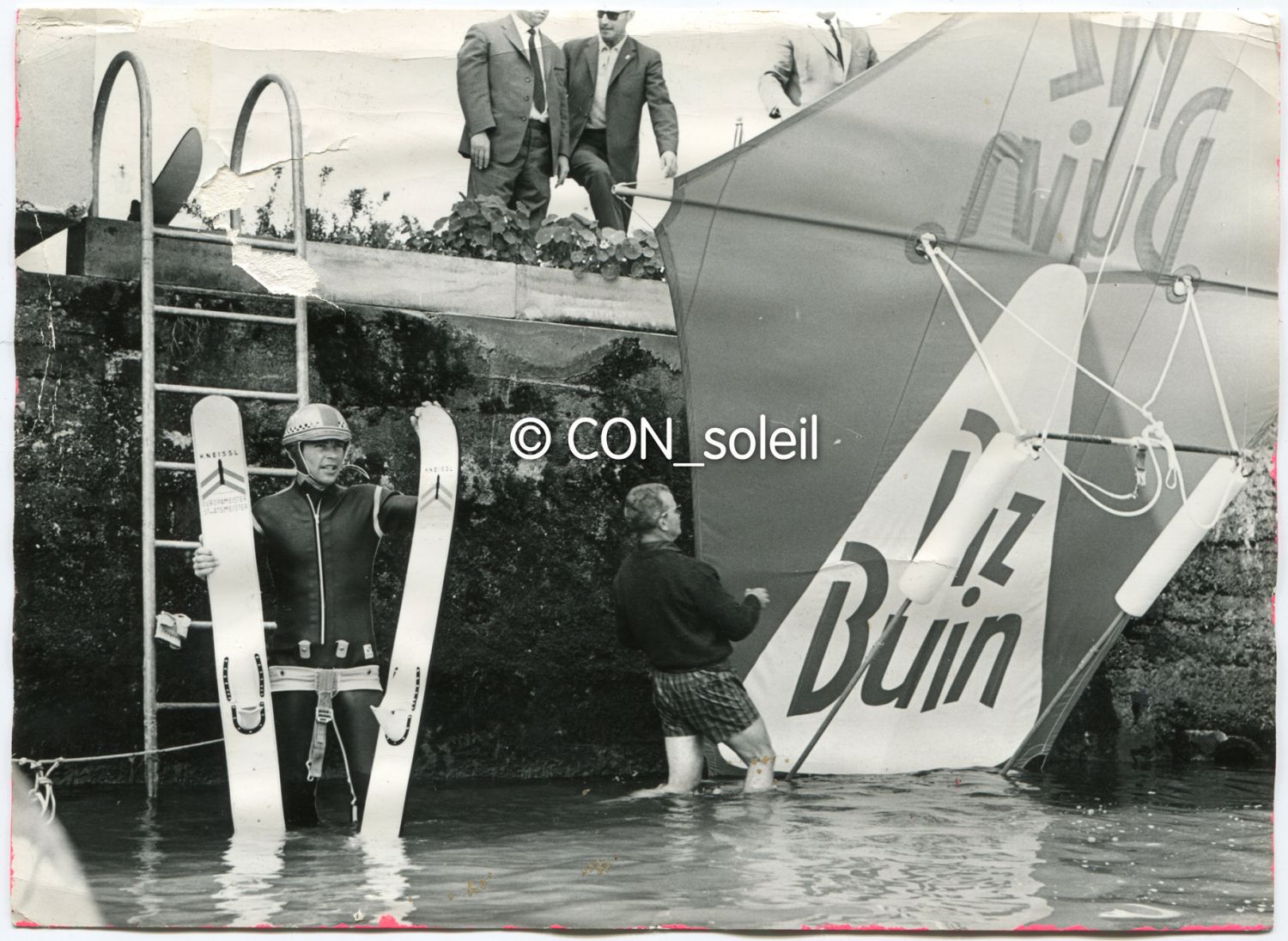 karl schranz - bodenseeüberquerung mit dem drachen 1960er