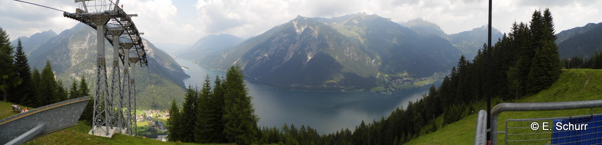 Karwendelbahn Pertisau / Panoramablick von der Bergstation