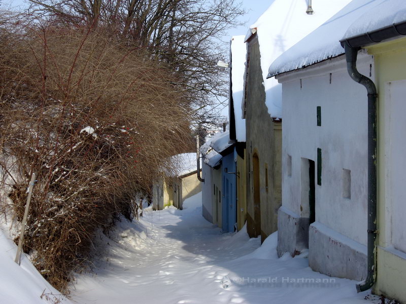 Kellergasse im Winter