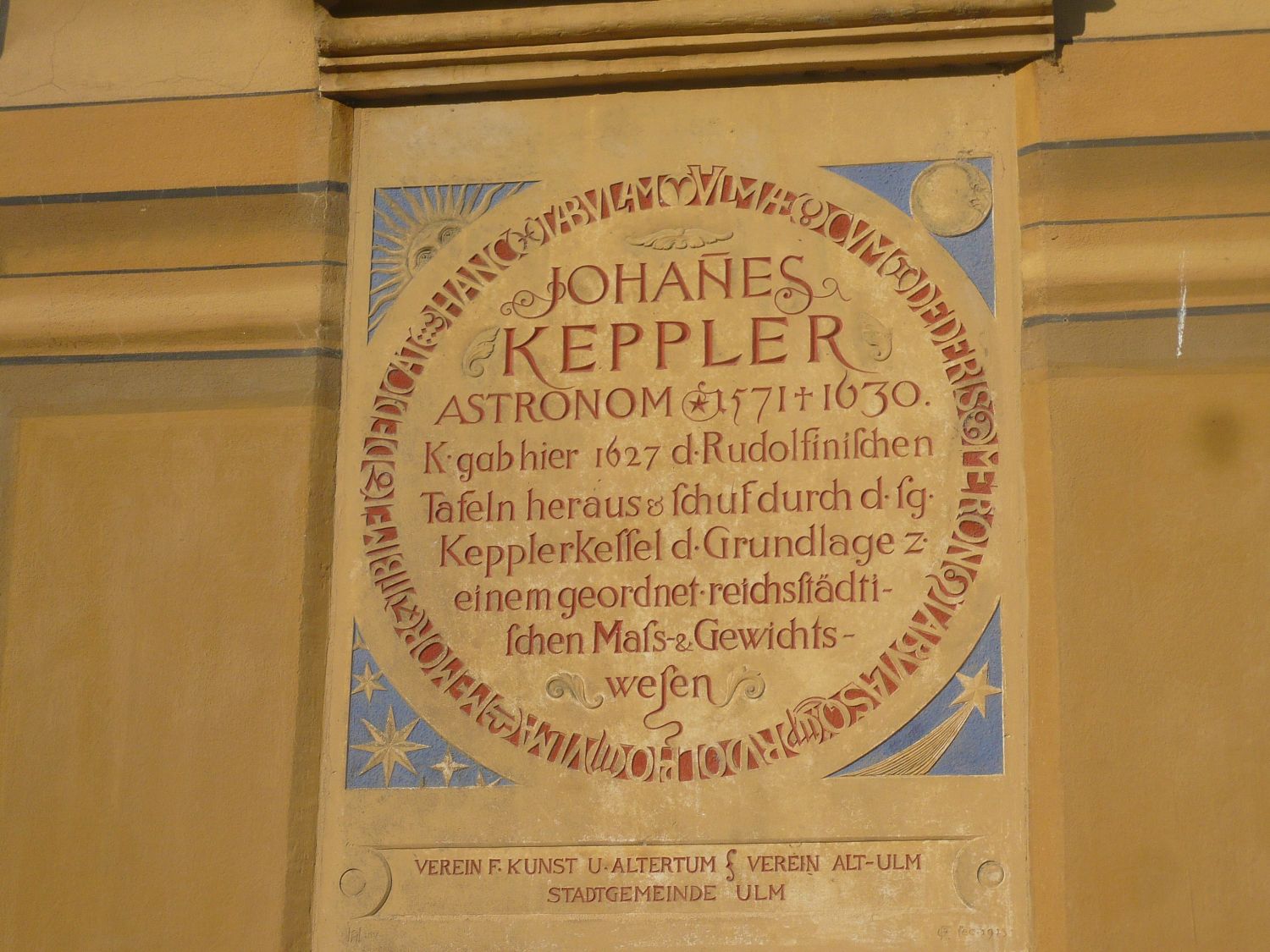 Keplertafel in Ulm