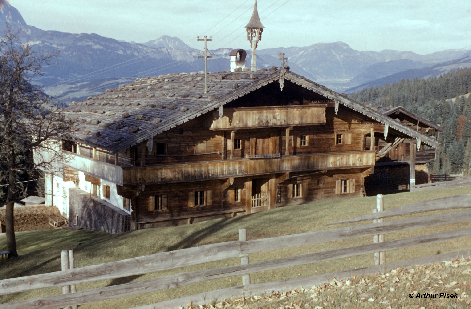 Kirchberg Tirol Bauernhöfe unterm Maierl 1959