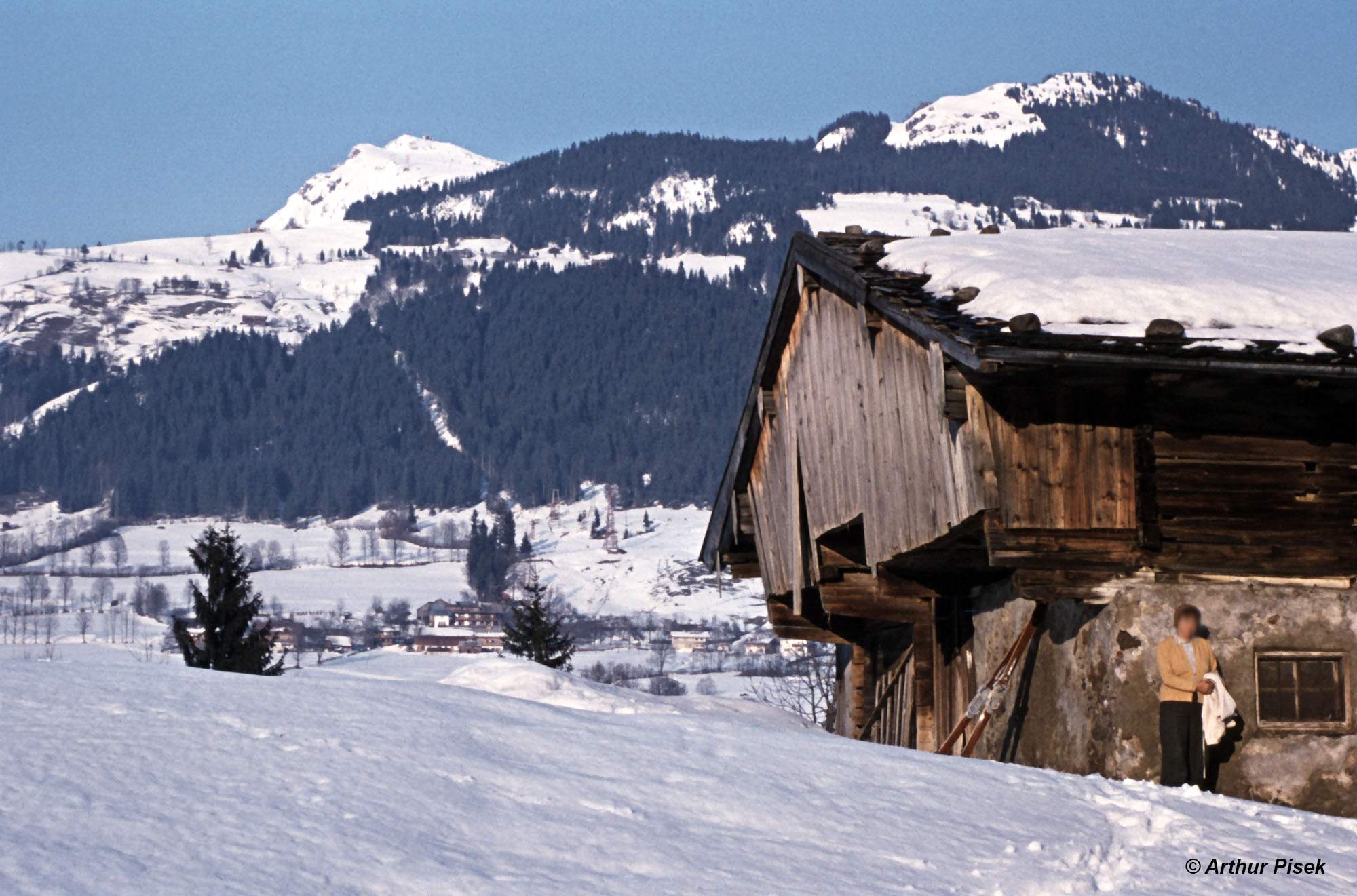 Kitzbühel, Blick auf das Kitzbüheler Horn 1956