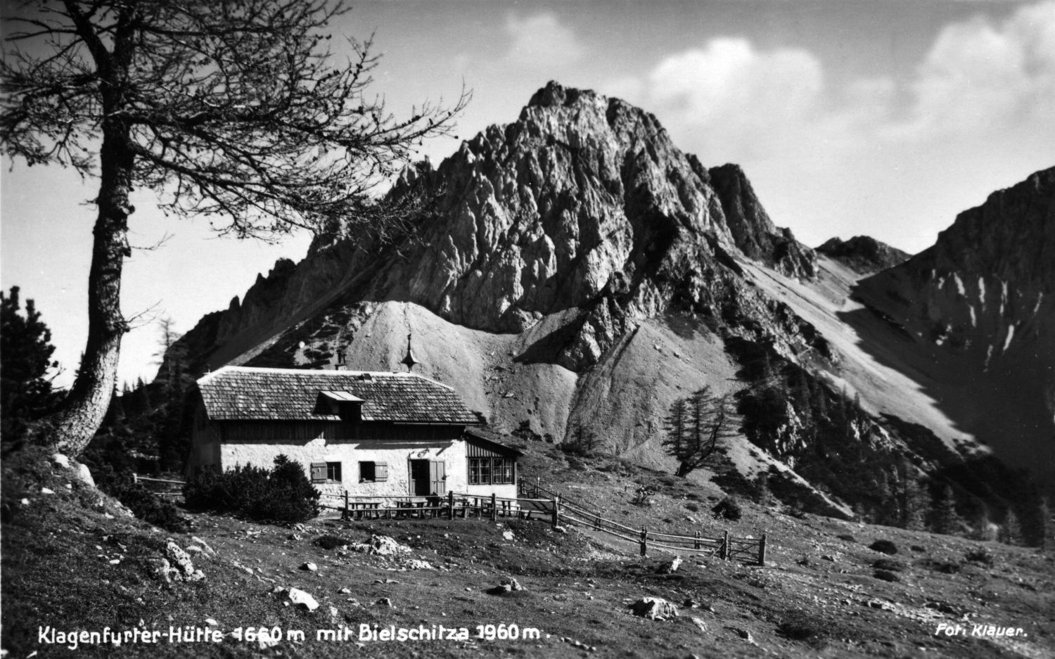 Klagenfurter-Hütte 1932