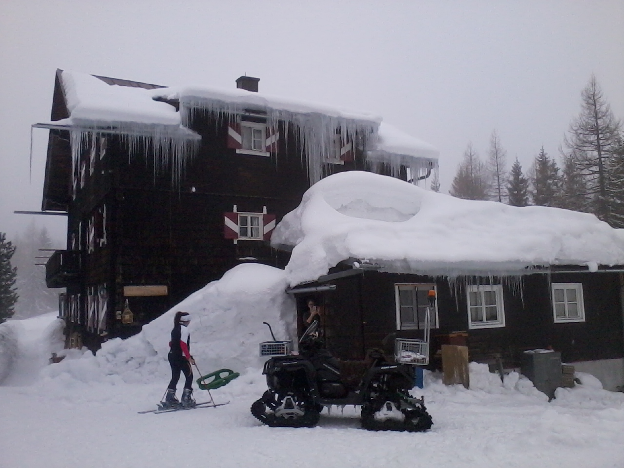 Kleinarler Hütte im Winter 24.2.2018