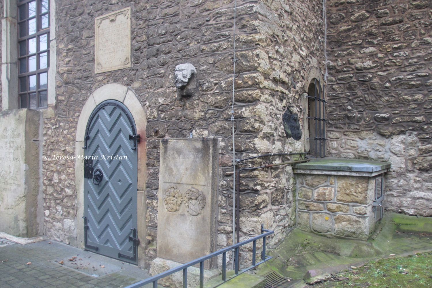 Kopf des Götzen Krodo an der Bündheimer Kirche, Bad Harzburg