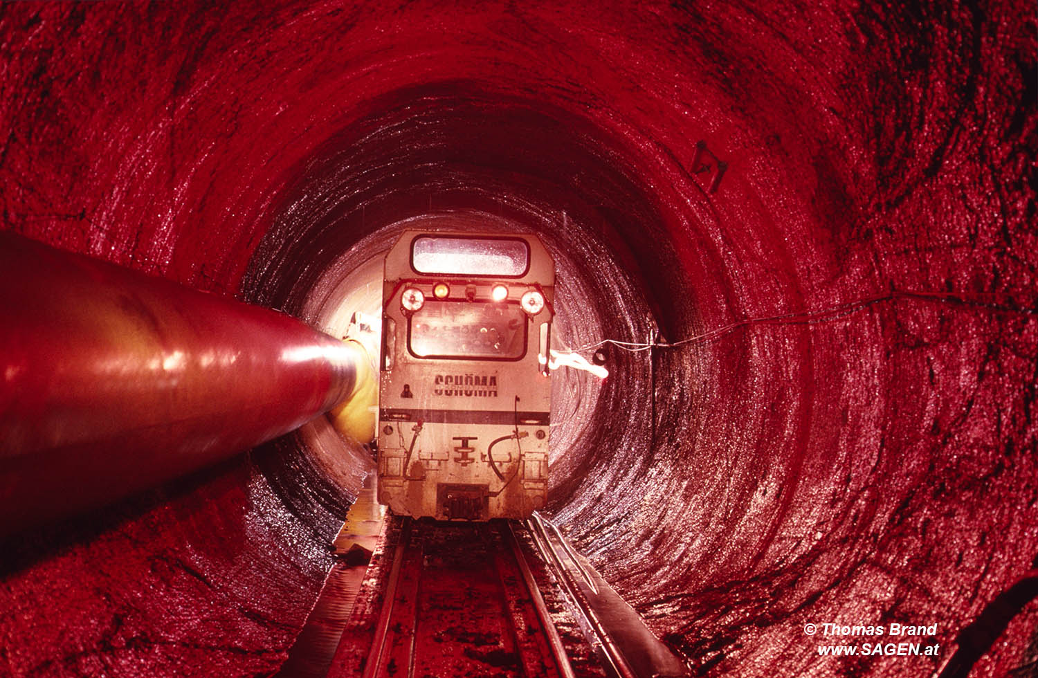 Koralm Druckstollenbaustelle Schöma Lokomotive